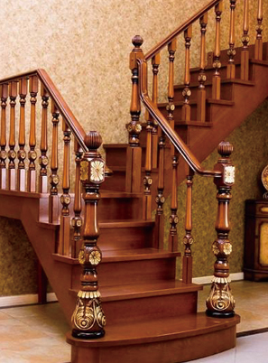 烟台实木楼梯定做,烟台实木楼梯安装,烟台实木楼梯制作