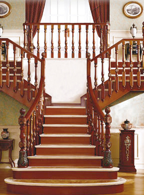 烟台室内钢木楼梯,烟台钢木楼梯设计,烟台钢木楼梯价格